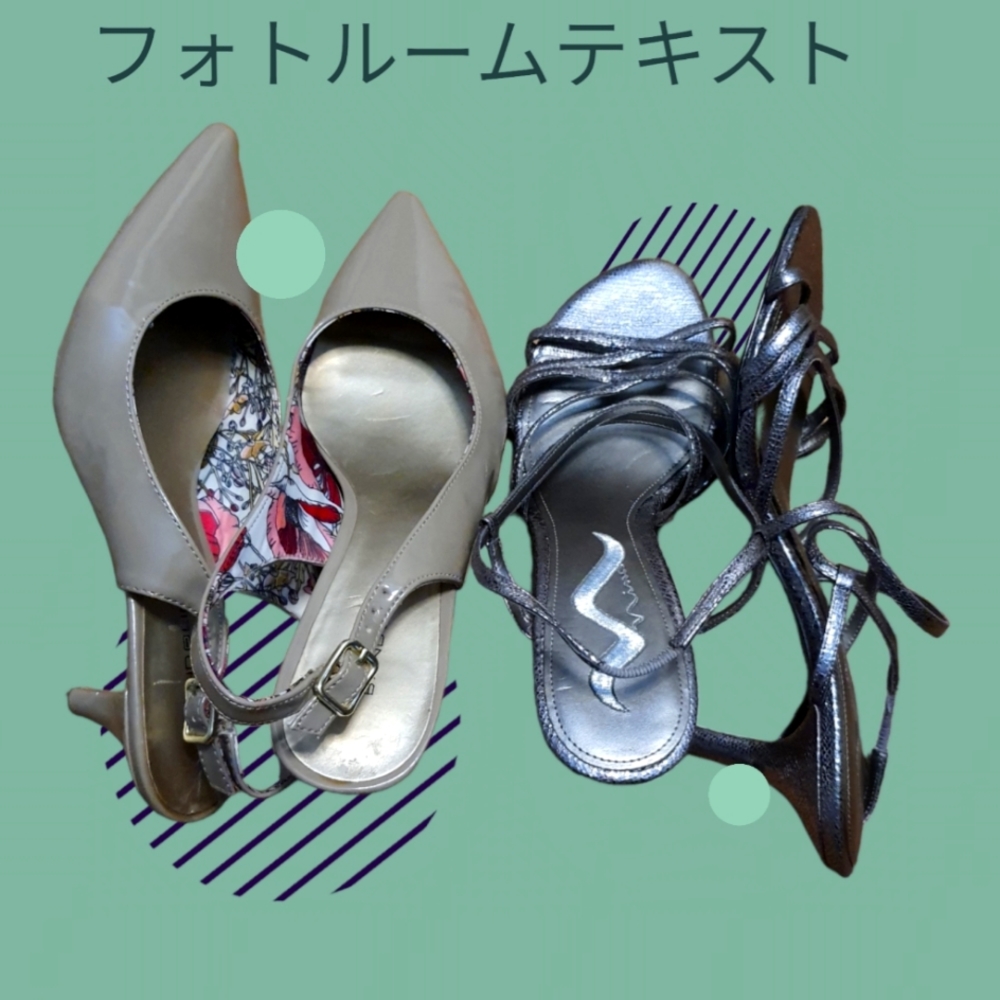 2 Pair high heels shoes size 7 1/2
